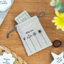 'With Love' Small Drawstring Bag><noscript><img width=
