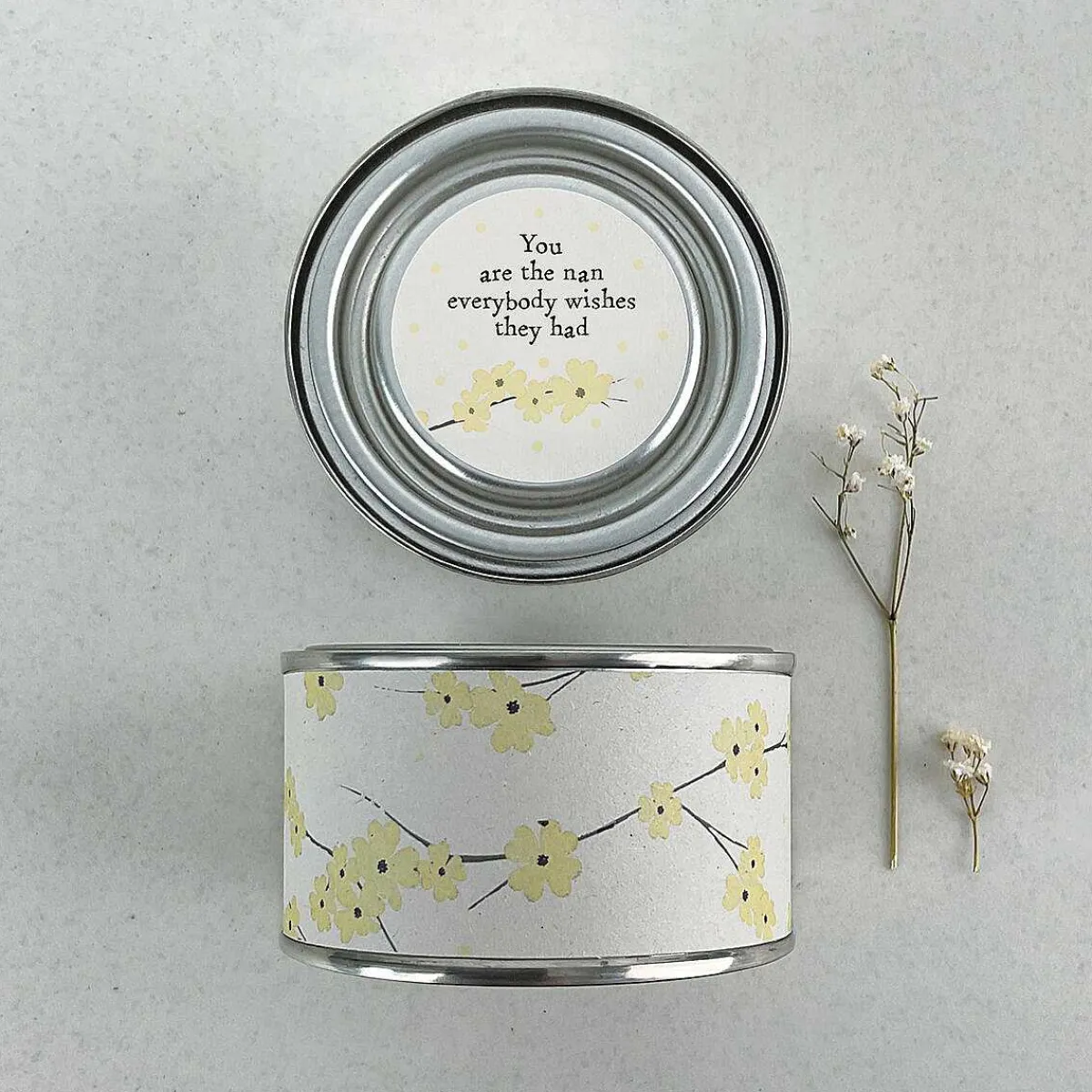'You Are The Nan' Tin Candle>East of India Online