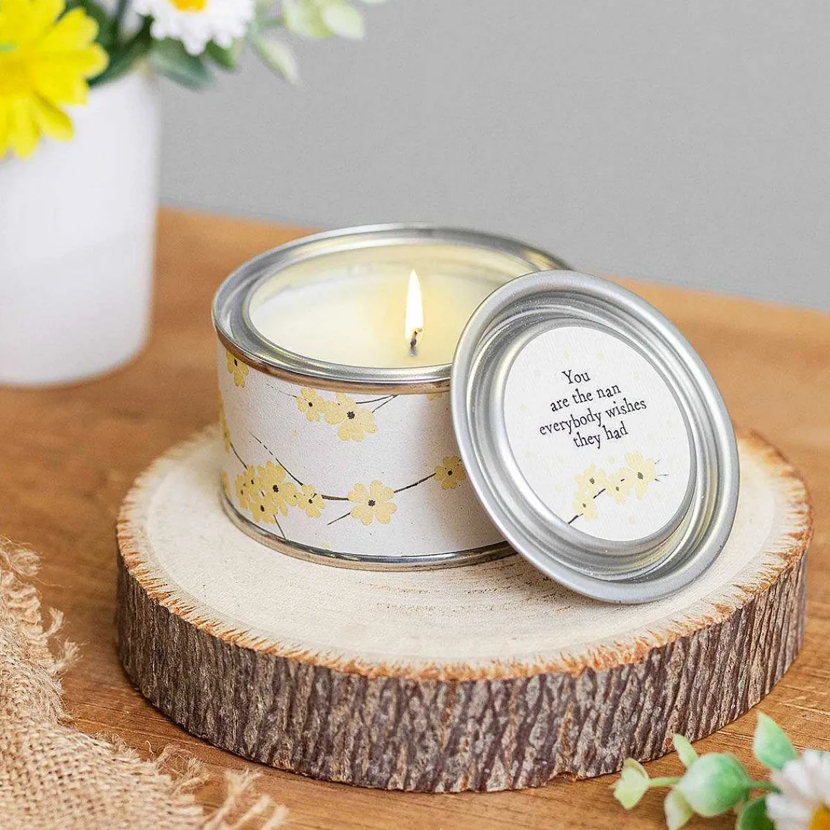 'You Are The Nan' Tin Candle>East of India Online