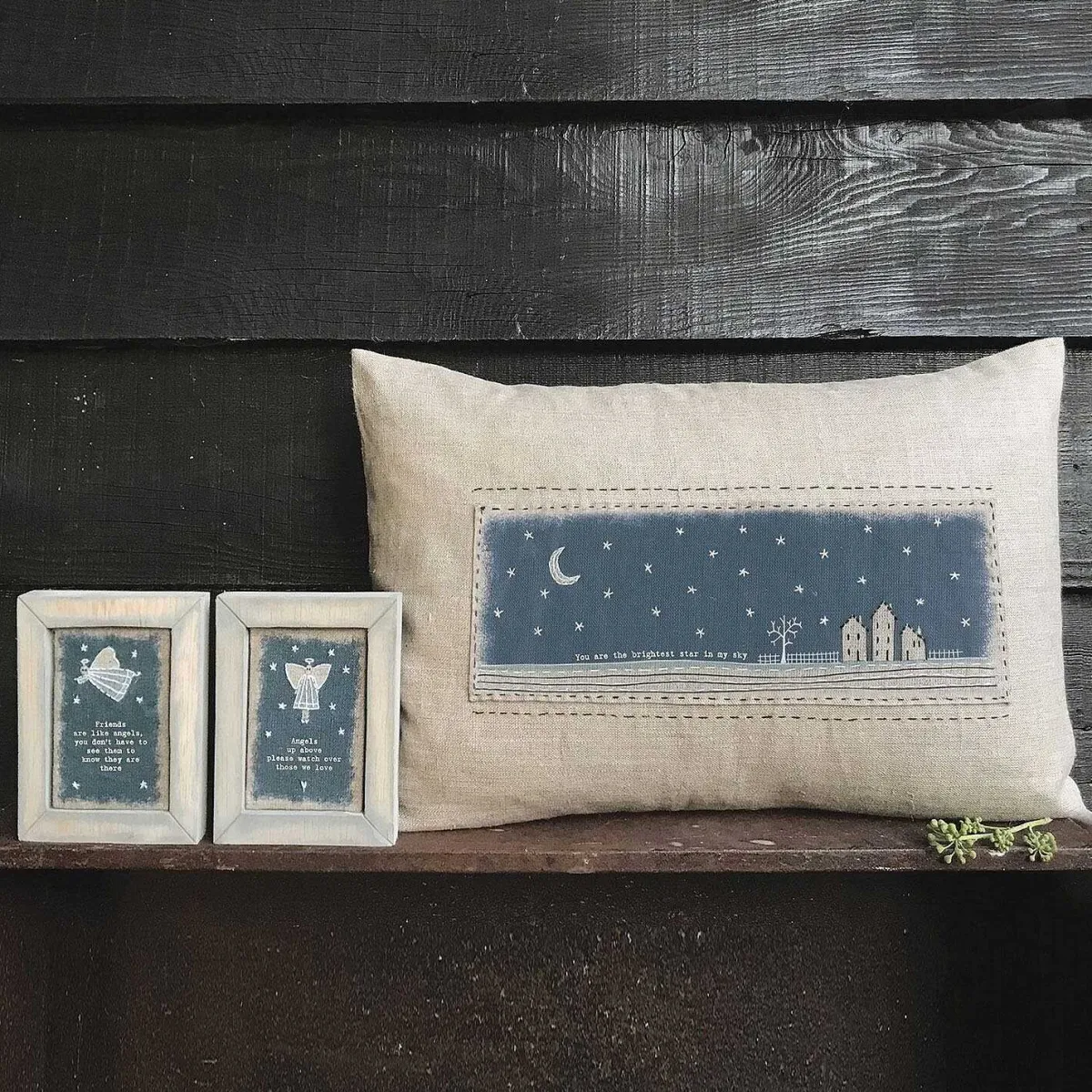 'You Are The Brightest Star' Embroidered Cushion>East of India Best