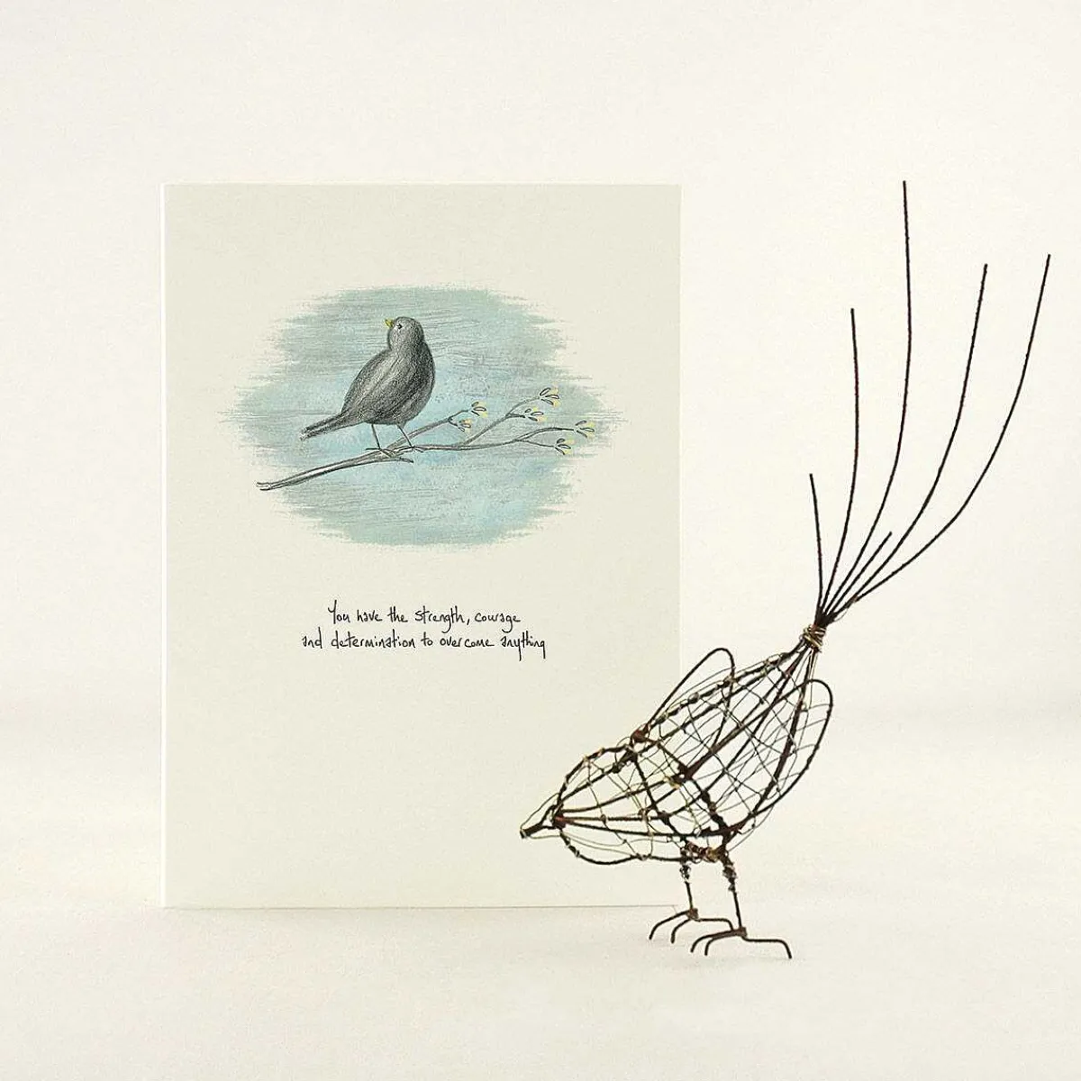 'You Have The Strength' Bird Card>East of India Sale