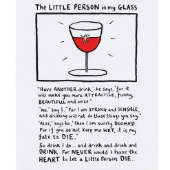 Little Person In My Glass Greetings Card>Edward Monkton Best Sale