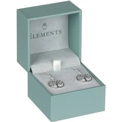 Tree Of Life Boxed Silver Earrings>Elements Cheap