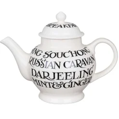 Black Toast Writing 4 Mug Teapot Boxed><noscript><img width=