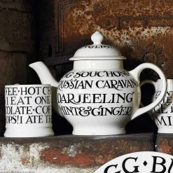 Black Toast Writing 4 Mug Teapot Boxed><noscript><img width=