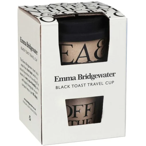 Black Toast Rice Husk Travel Cup>Emma Bridgewater Best