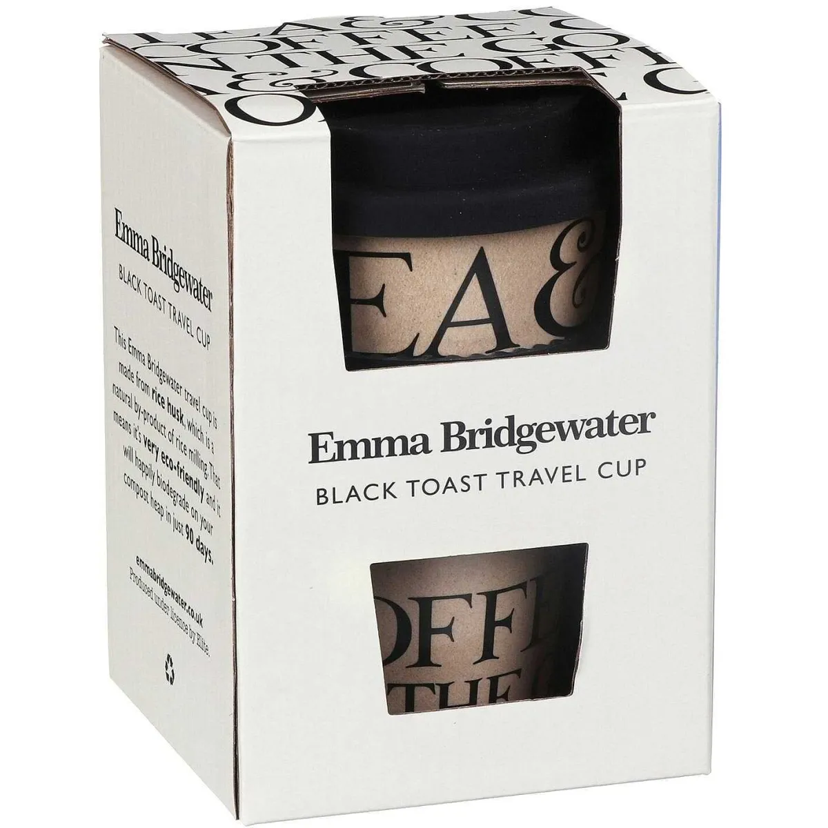Black Toast Rice Husk Travel Cup>Emma Bridgewater Best