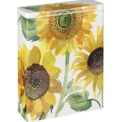 Flowers Tall Slim Rectangular Storage Tin><noscript><img width=