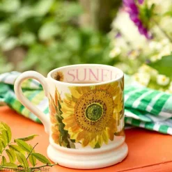 Flowers Sunflower Half Pint Mug>Emma Bridgewater Clearance