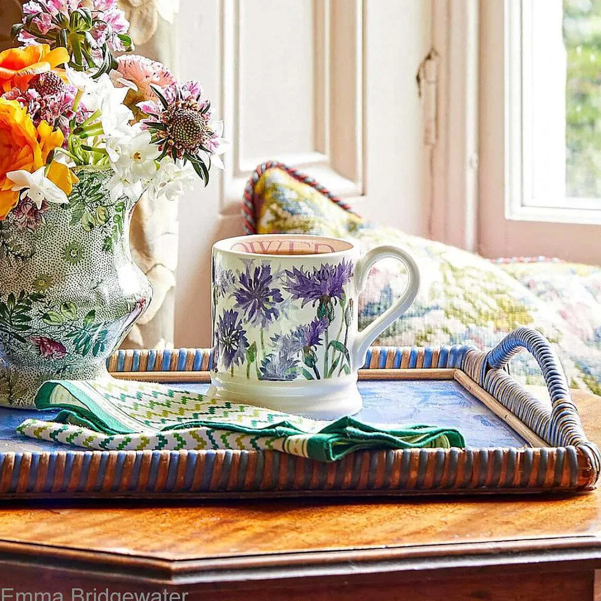 Flowers Cornflower Half Pint Mug>Emma Bridgewater Discount