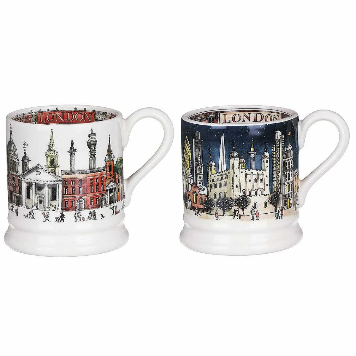 London Set Of 2 Half Pint Boxed Mugs>Emma Bridgewater Flash Sale