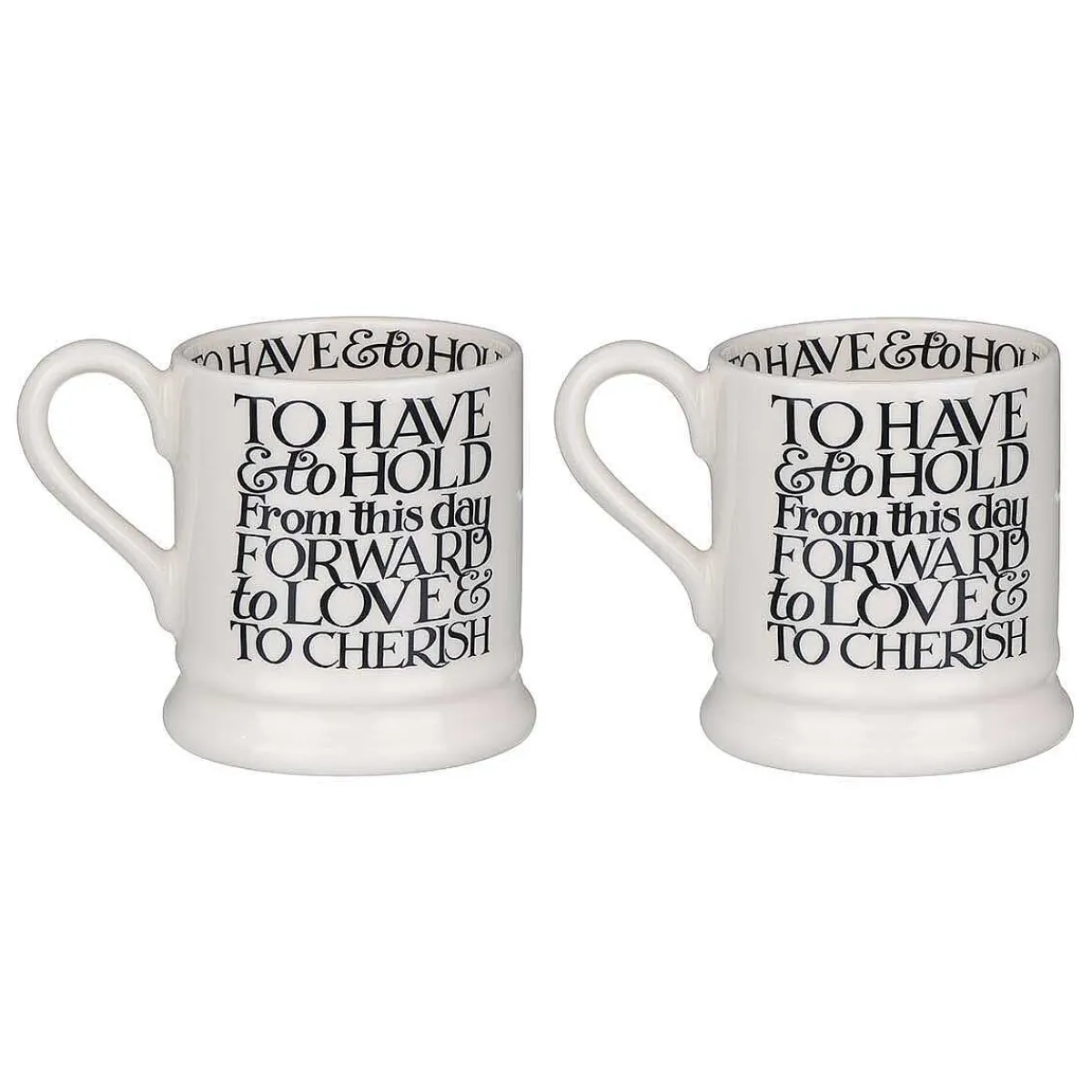 Mrs & Mrs Boxed Set Of Two Half Pint Mugs>Emma Bridgewater Flash Sale
