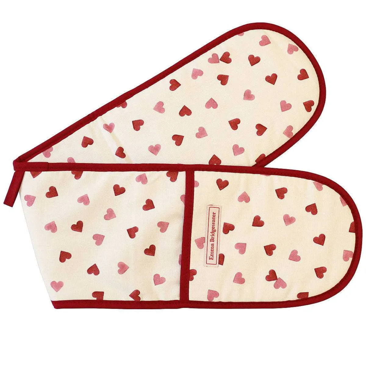 Pink Hearts Double Oven Glove & Tea Towel Set>Emma Bridgewater New