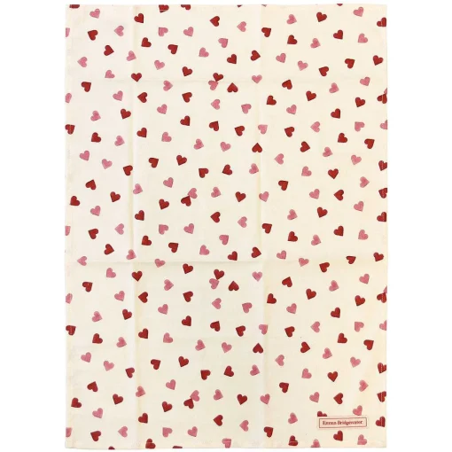 Pink Hearts Double Oven Glove & Tea Towel Set>Emma Bridgewater New