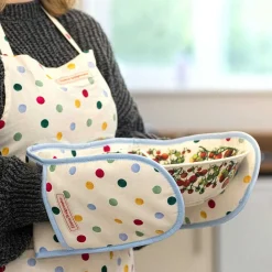 Polka Dot Double Oven Glove>Emma Bridgewater Online
