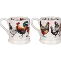 Rise & Shine Set Of 2 Half Pint Mugs Boxed>Emma Bridgewater Flash Sale