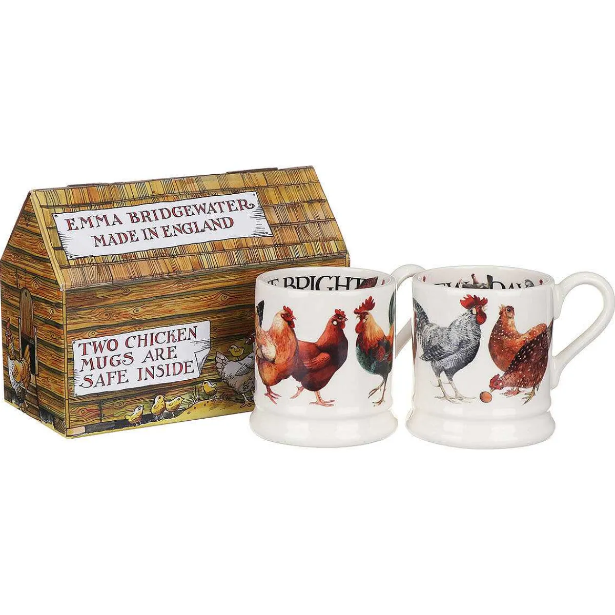 Rise & Shine Set Of 2 Half Pint Mugs Boxed>Emma Bridgewater Flash Sale