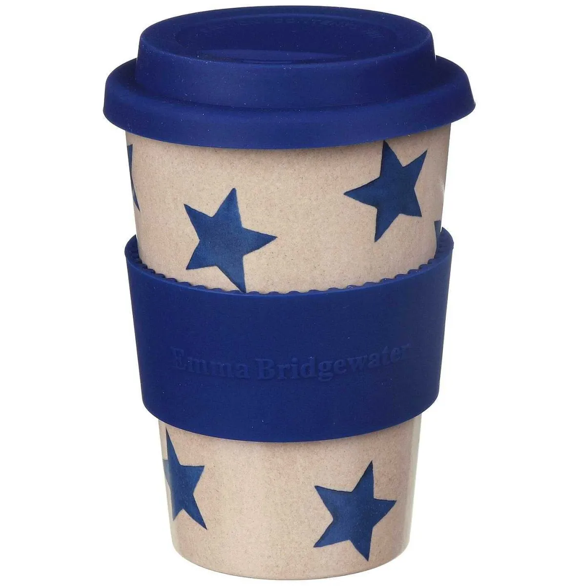 Sky Blue Stars Rice Husk Travel Cup>Emma Bridgewater Hot