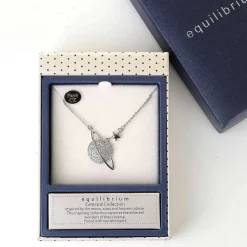 Celestial Planet White Gold Plated Necklace>Equilibrium Cheap