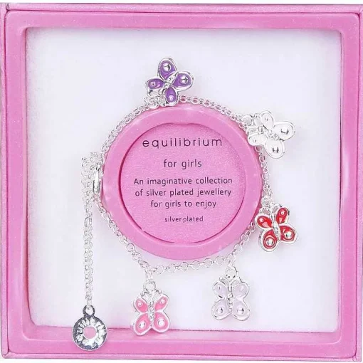 Girls Butterfly Charm Bracelet>Equilibrium Best
