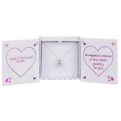Girls Silver Plated Sparkly Teddy Necklace>Equilibrium Best Sale
