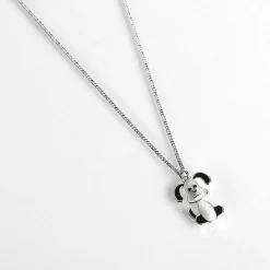 Girls Silver Plated Cute Dog Necklace><noscript><img width=