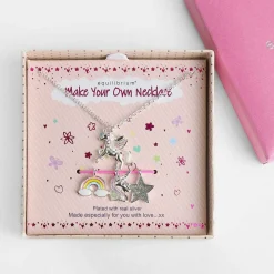 Girls Silver Plated Make Your Own Mystical Necklace Set><noscript><img width=