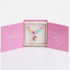 Girls Silver Plated Rainbow Flowers Necklace>Equilibrium Store