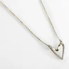 Gold Plated Te Amo 3D Heart Necklace>Equilibrium New