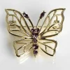 Gold-Plated Sparkle Filigree Butterfly Brooch>Equilibrium Cheap