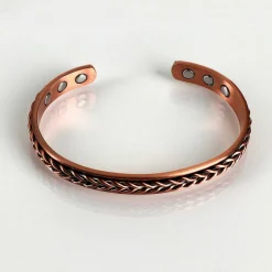 Men's Herringbone Copper Bangle>Equilibrium Best Sale