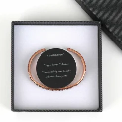 Men's Herringbone Copper Bangle>Equilibrium Best Sale