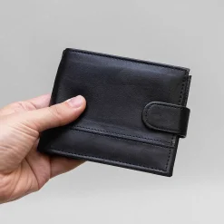Men's Rfid Wallet Black & Grey><noscript><img width=