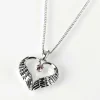 Silver Plated Guardian Angel Necklace With Pink Gem>Equilibrium Discount
