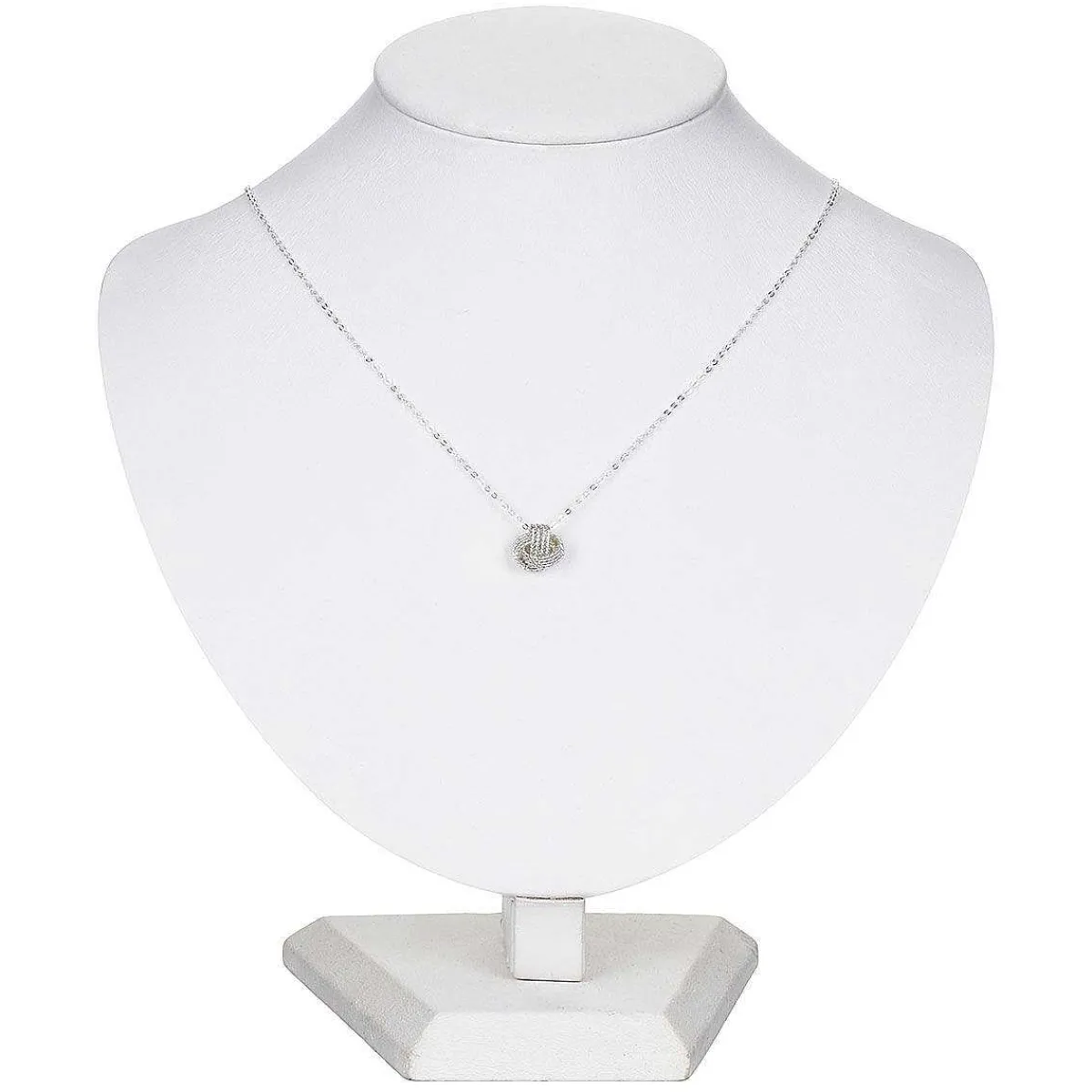 Silver Plated Rope Knot Necklace>Equilibrium Clearance