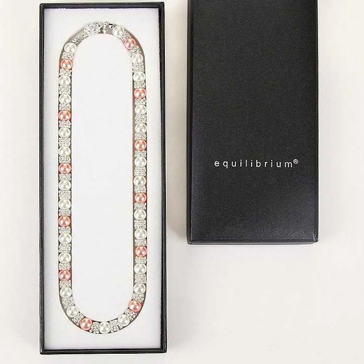 Silver Plated Pink Pearl Lace Necklace>Equilibrium Cheap