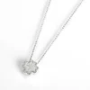 Silver Plated Clover Vignette Necklace>Equilibrium Online