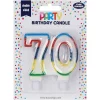 70Th Birthday Candle>Eurowrap New