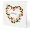 Floral Heart Luxury Wedding Day Card>Five Dollar Shake Flash Sale
