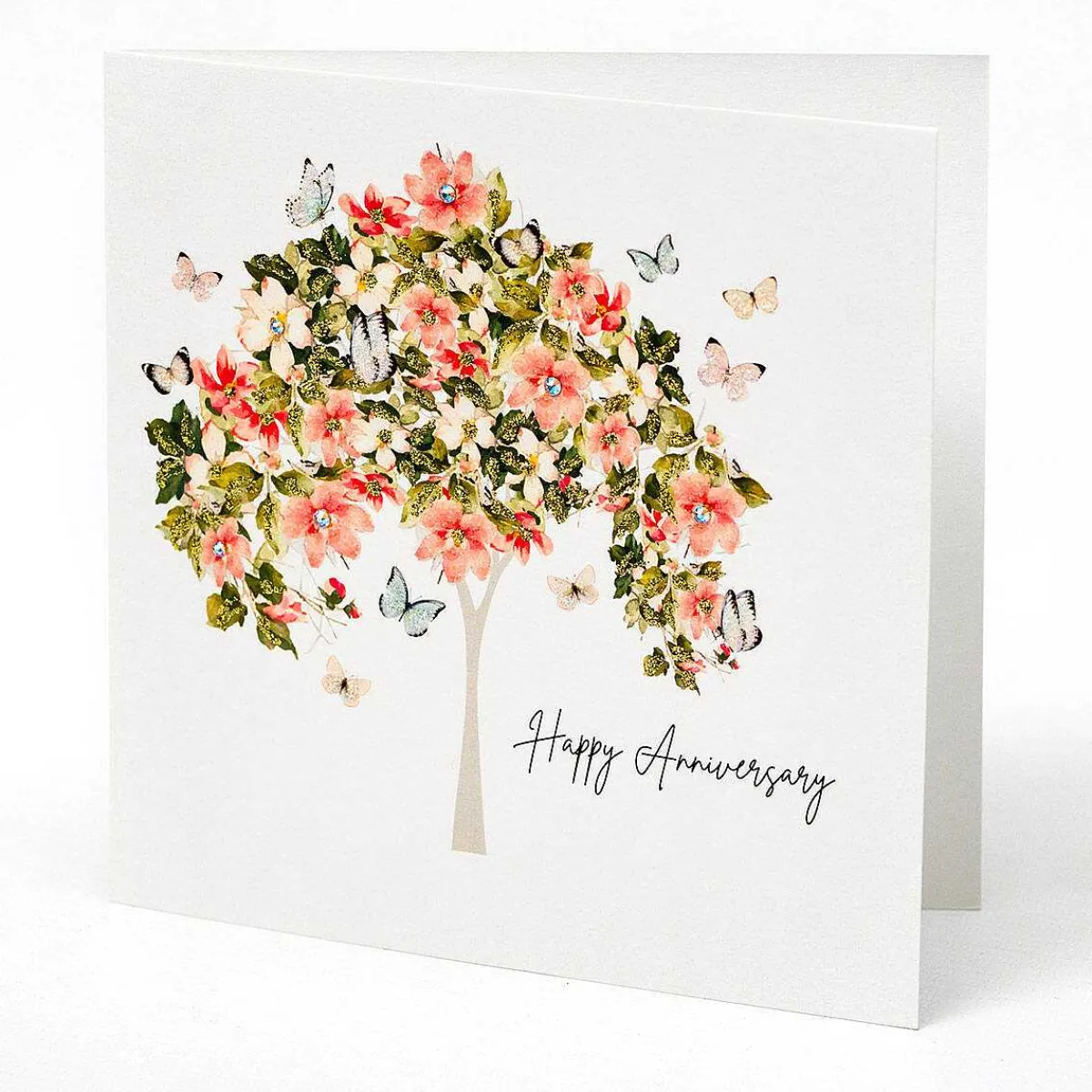 Glitter Tree Luxury Anniversary Card>Five Dollar Shake New