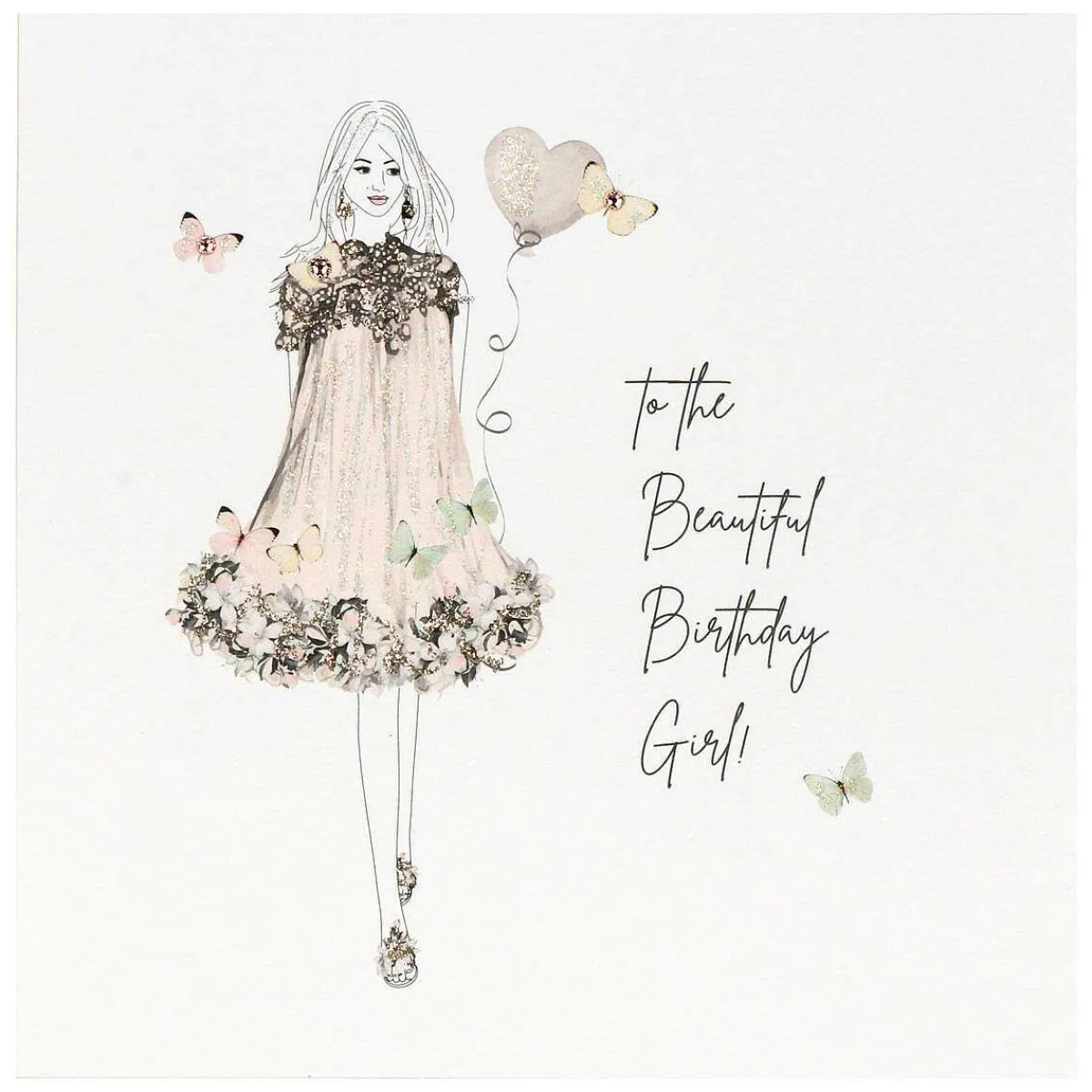 Stargazing 'Beautiful Birthday Girl' Birthday Card>Five Dollar Shake Store