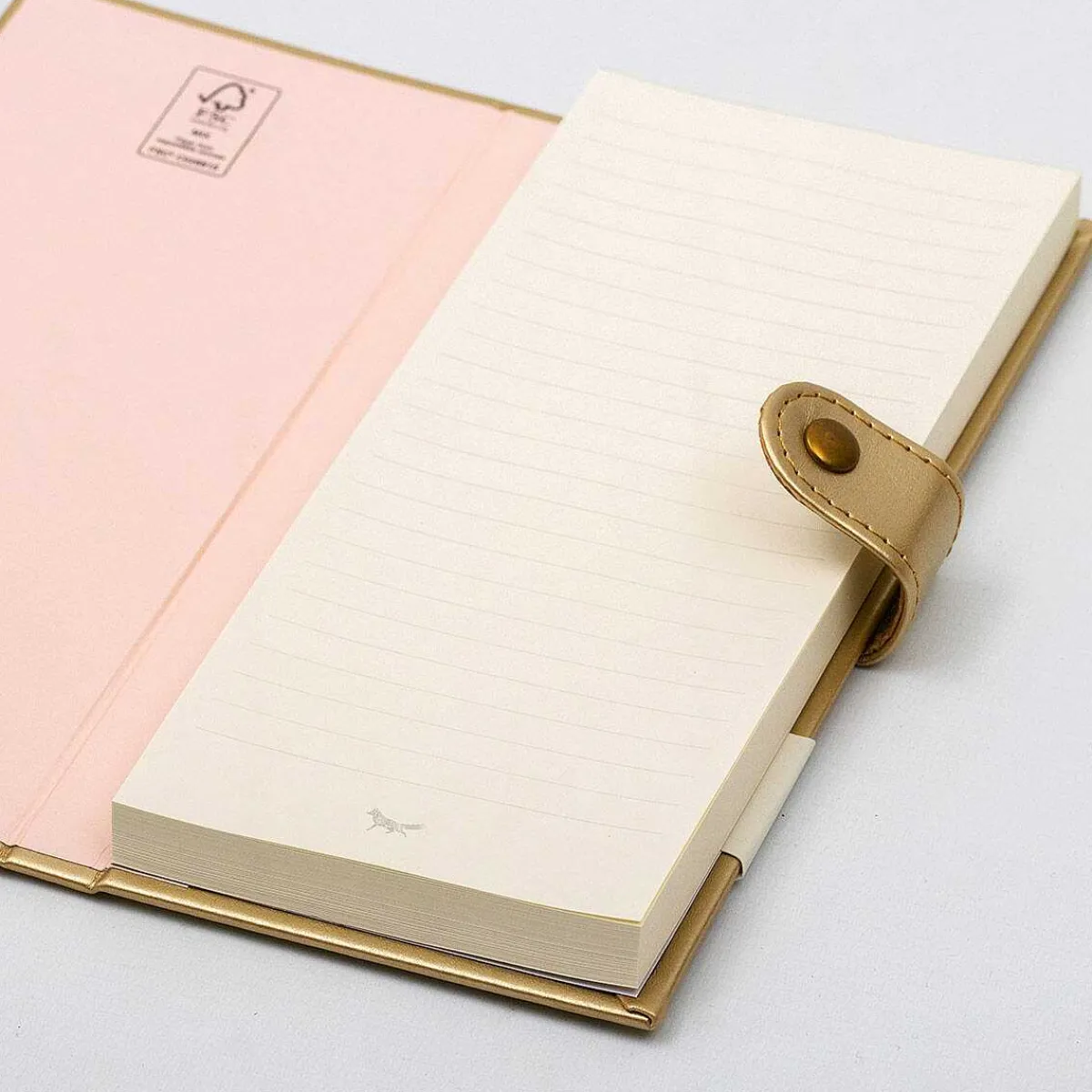 'Note To Self' Gold Luxury Slim Notepad>Fox & Butler Flash Sale