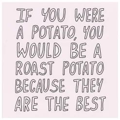 G Mosley 'Roast Potato' Greetings Card>Temptation Gifts Fashion
