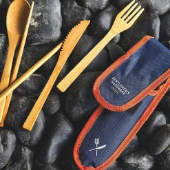 Gentlemen's Hardware Travel Bamboo Cutlery Set><noscript><img width=