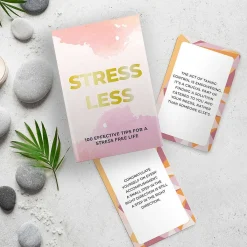 100 Stress Less Cards><noscript><img width=