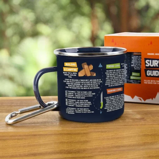 Survival Guide Enamel Mug>Gift Republic Outlet
