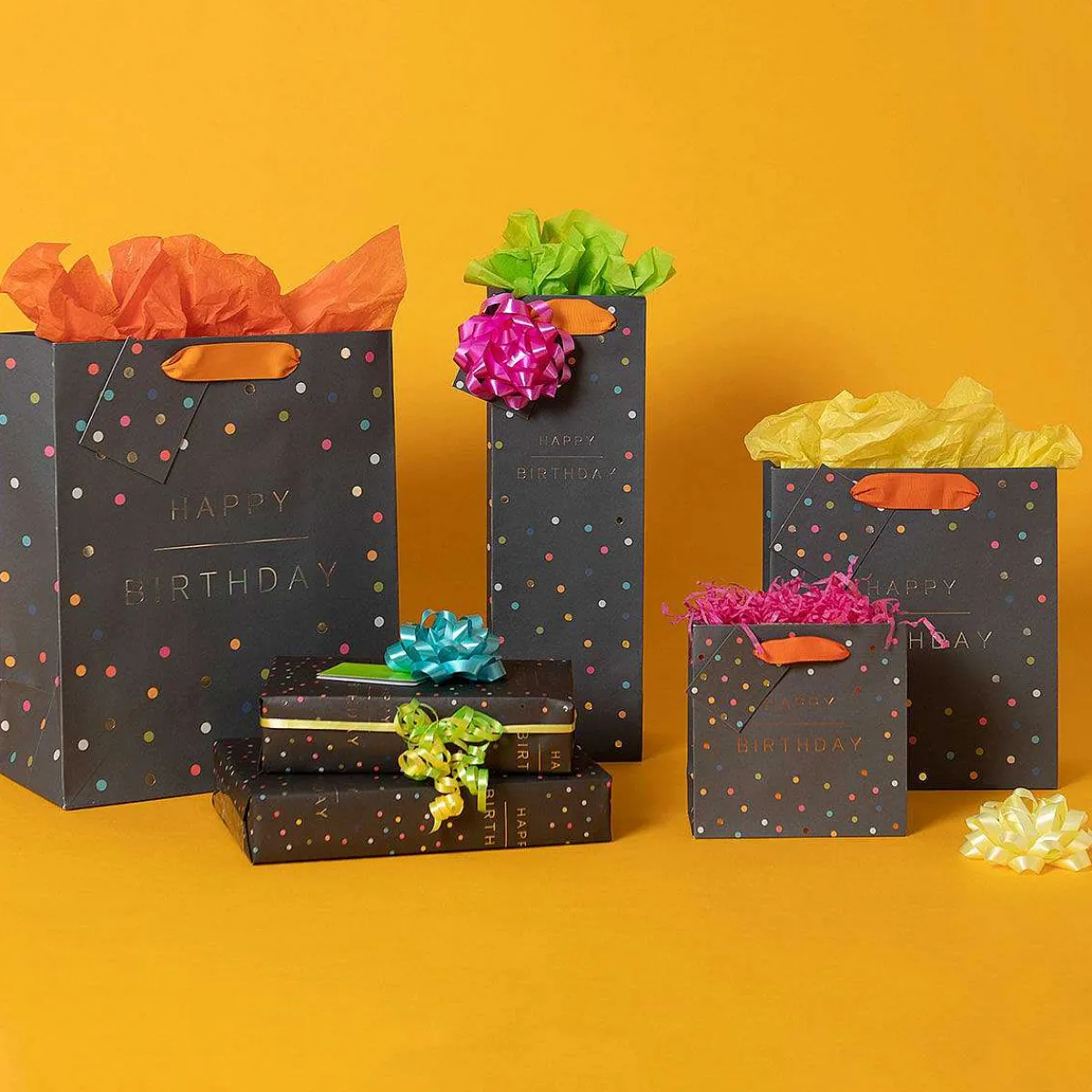 Birthday Spots Large Gift Bag>Glick Cheap