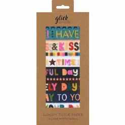 Paper Salad Birthday Blue Stripe Tissue Paper>Glick Fashion