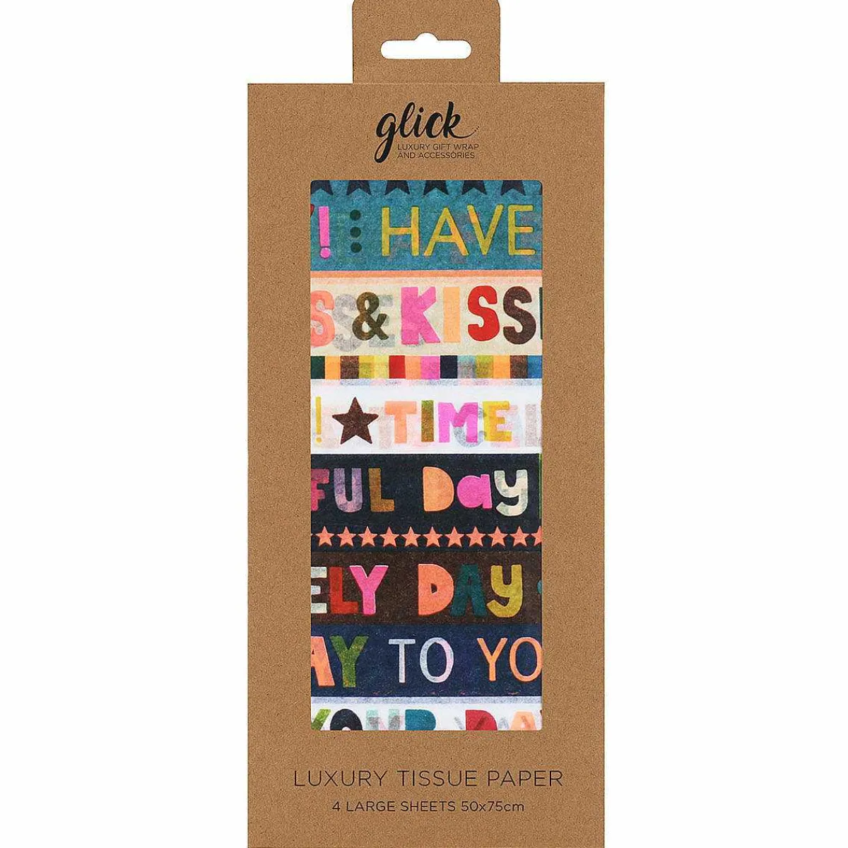 Paper Salad Birthday Blue Stripe Tissue Paper>Glick Fashion