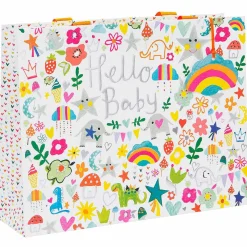 Paper Salad 'Hello Baby' Doodles Landscape Large Gift Bag>Glick Cheap
